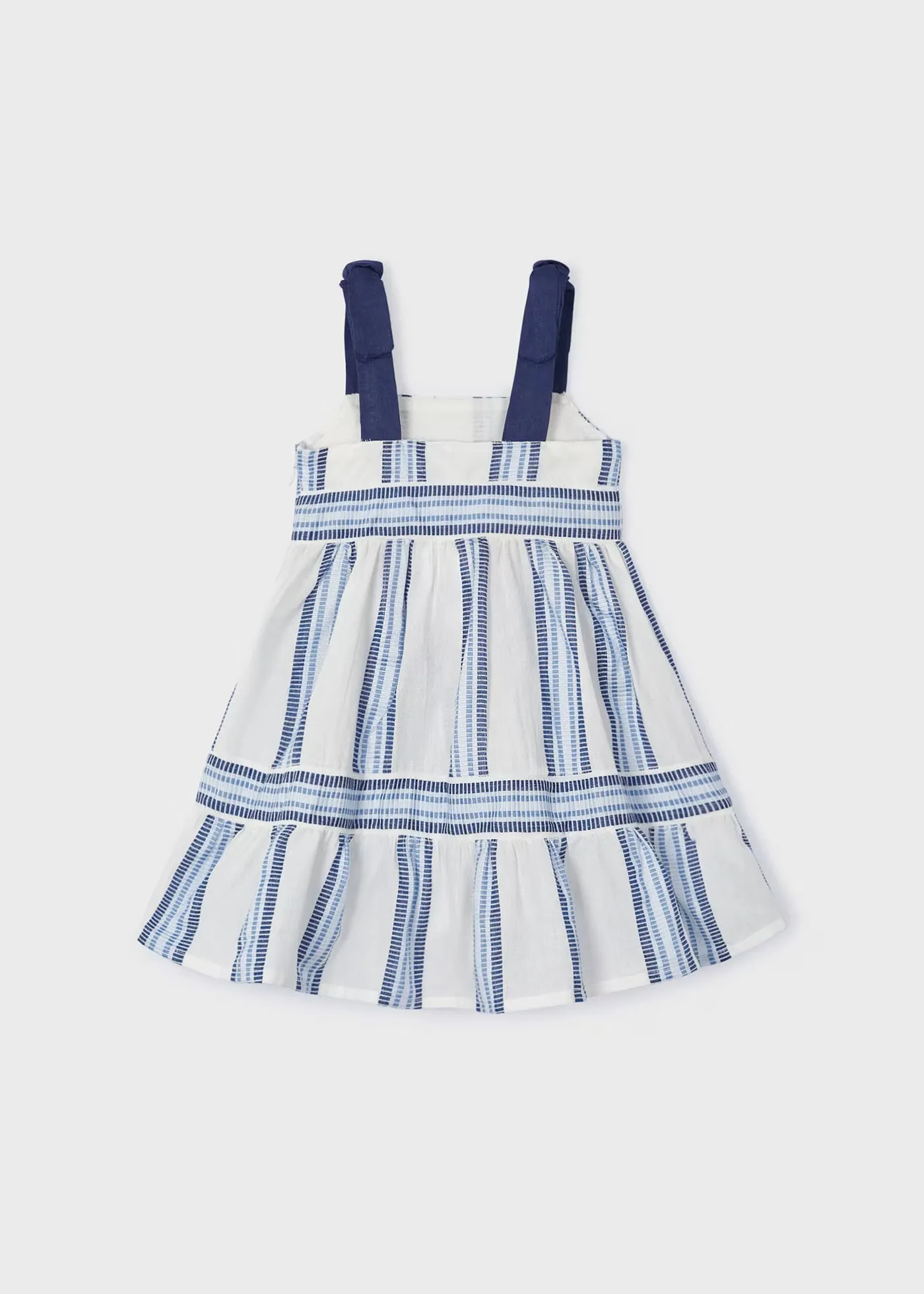 3936 - Girls striped dress - Ink