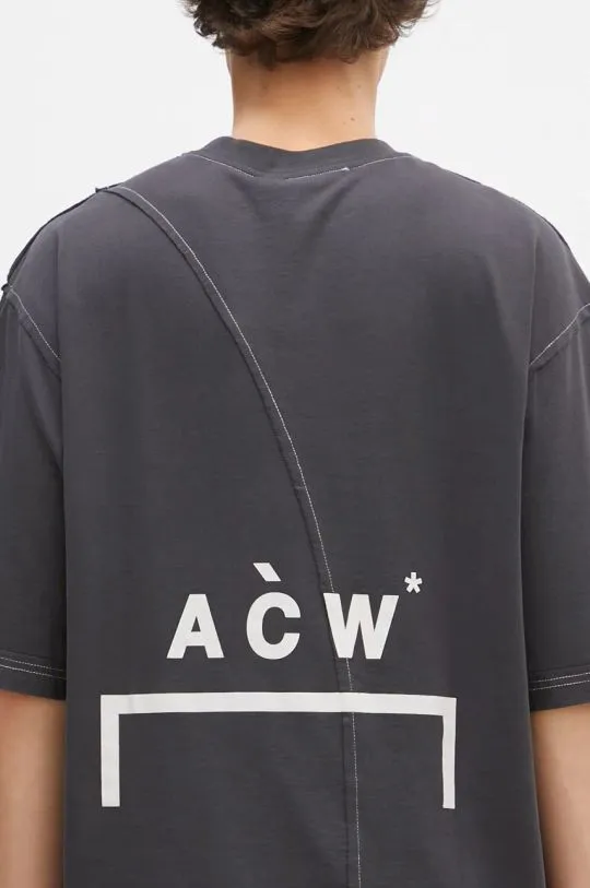 A-COLD-WALL* cotton t-shirt Aspect men’s black color with an application ACWMTS199