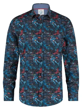 A Fish Named Fred  - Skimap Shirt - Navy