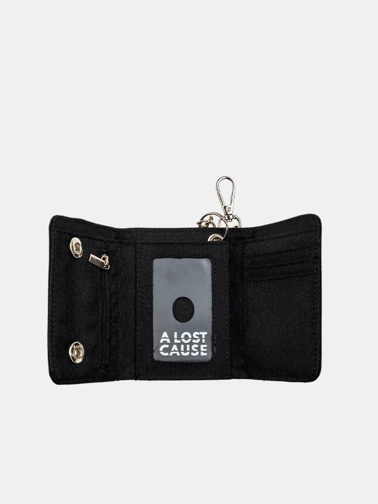 A Lost Cause Stacked Chained Wallet - Black