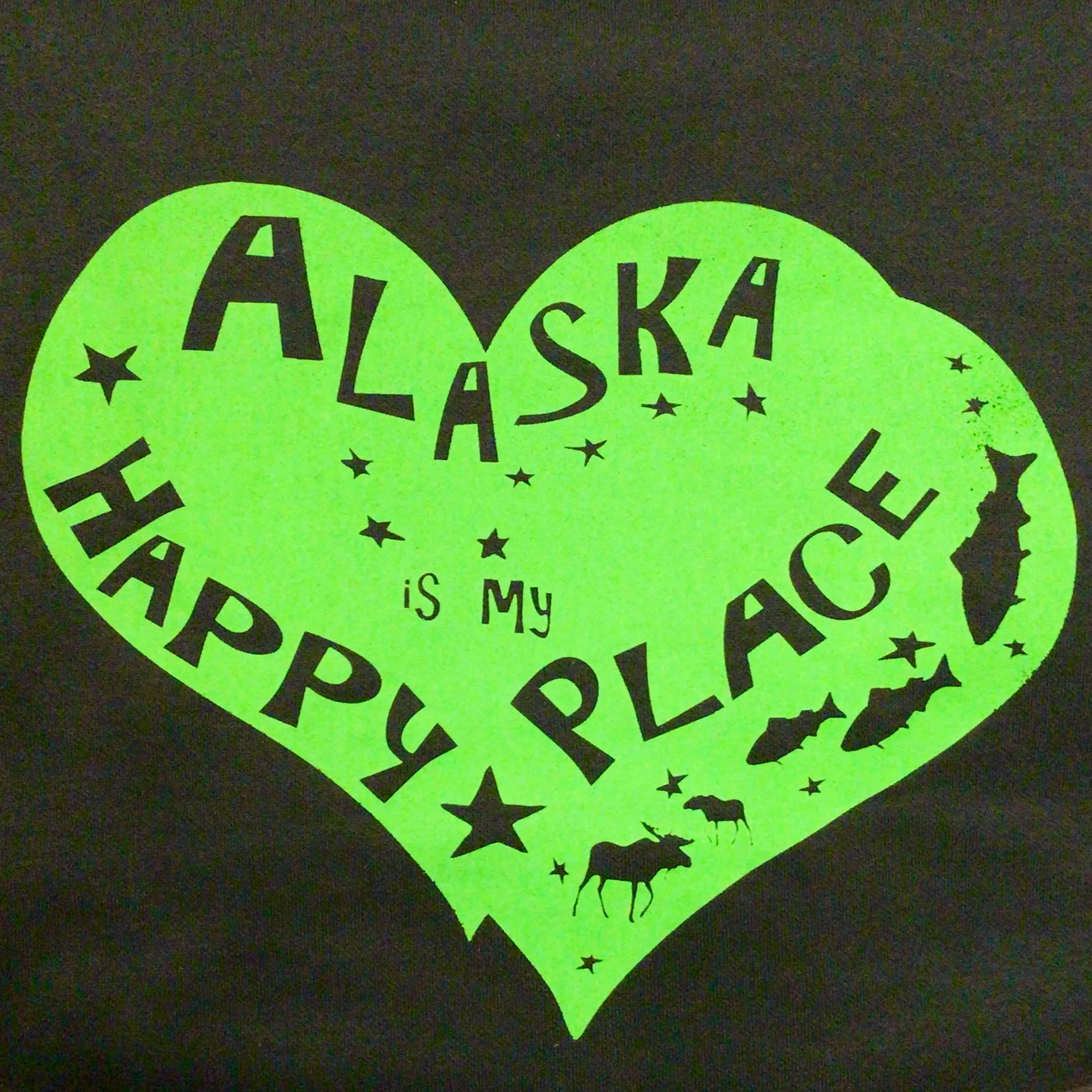 Alaska is My Happy Place Hooded Sweatshirt