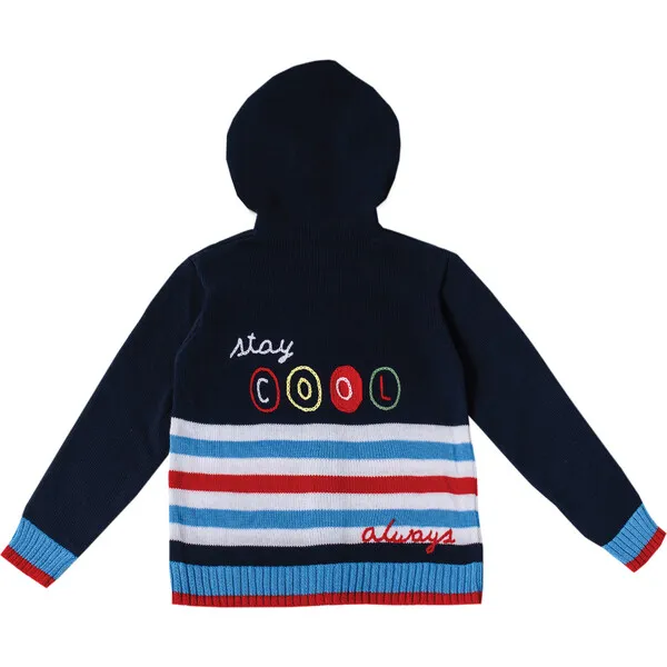 BabyBox Clothing Embroidered Sweater Cardigan with Hoodie 