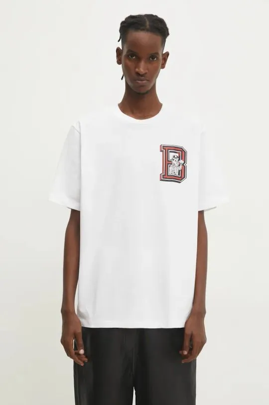 Billionaire Boys Club cotton t-shirt College men’s white color with a print B24352