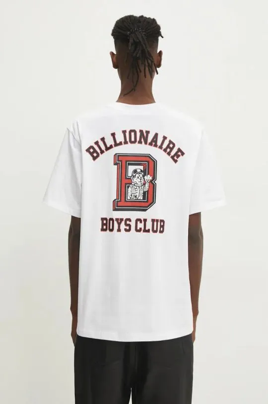 Billionaire Boys Club cotton t-shirt College men’s white color with a print B24352