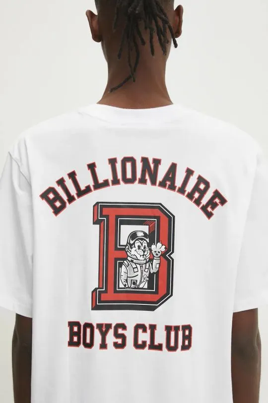 Billionaire Boys Club cotton t-shirt College men’s white color with a print B24352