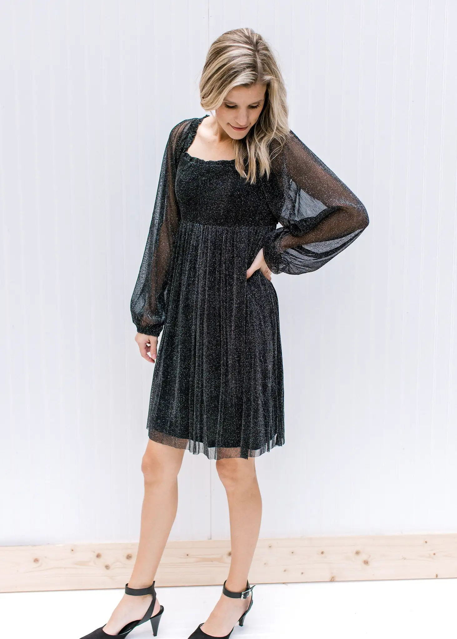 Black Shimmer Dress