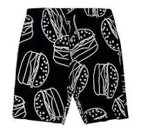 Boys Camp Shorts / B & W Burger