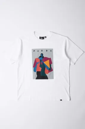 by Parra cotton t-shirt Horses men’s white color with a print 52100