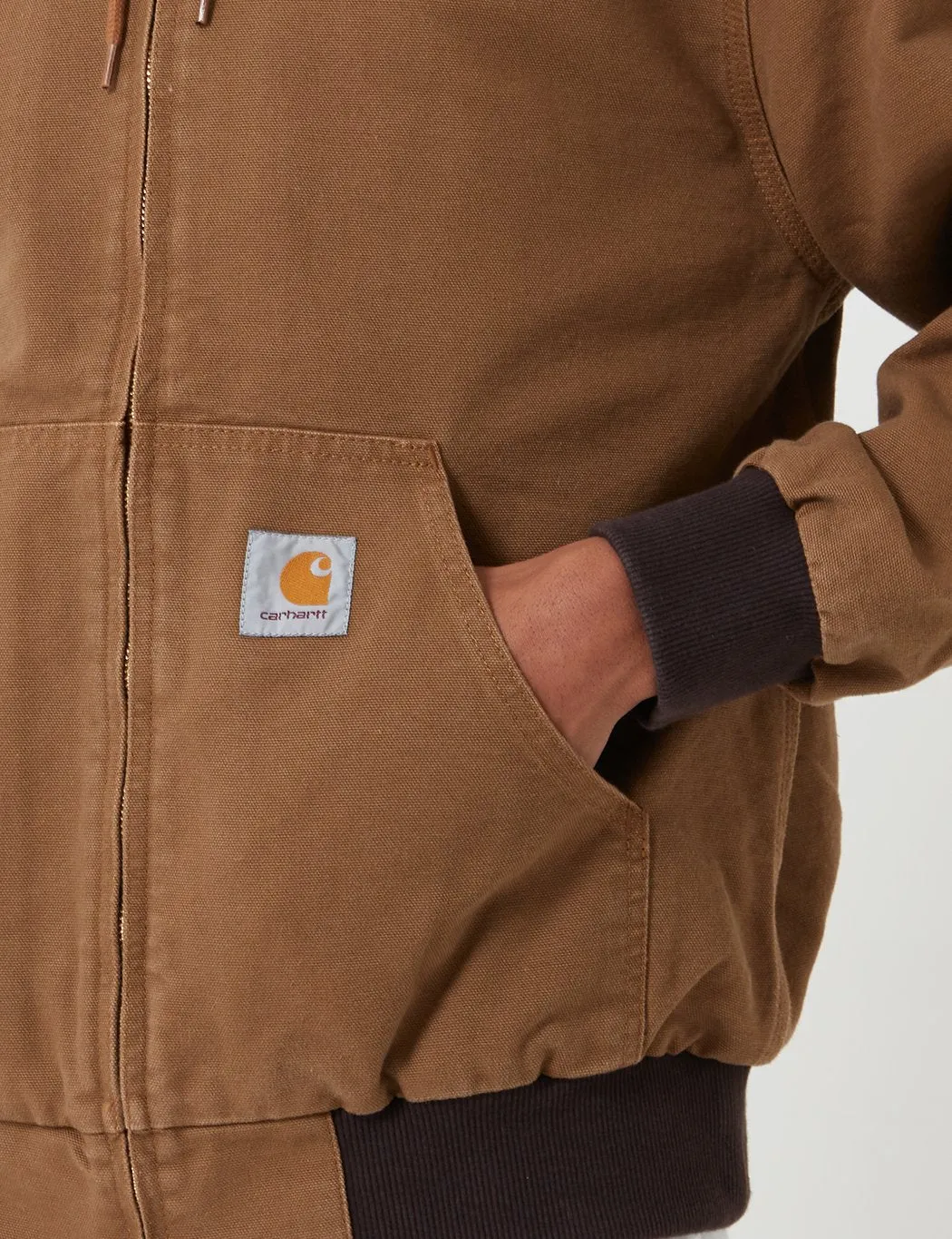 Carhartt-WIP Active Jacket - Hamilton Brown Rinsed