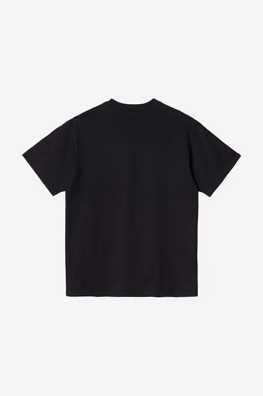 Carhartt WIP cotton T-shirt Script Embroidery black color