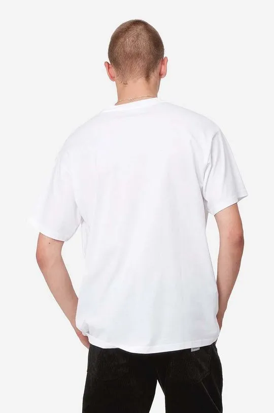 Carhartt WIP cotton T-shirt Script Embroidery white color