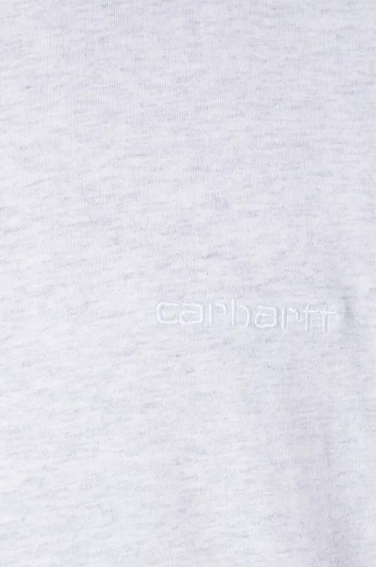 Carhartt WIP cotton t-shirt S/S Script Embroidery T-Shirt men’s gray color I030435.00TXX