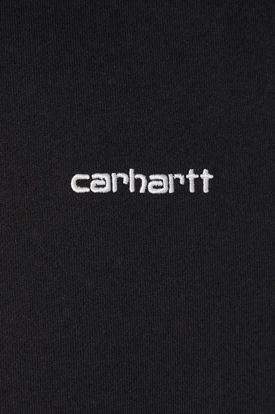 Carhartt WIP sweatshirt Script Embroidery men's black color I033657.0D2XX