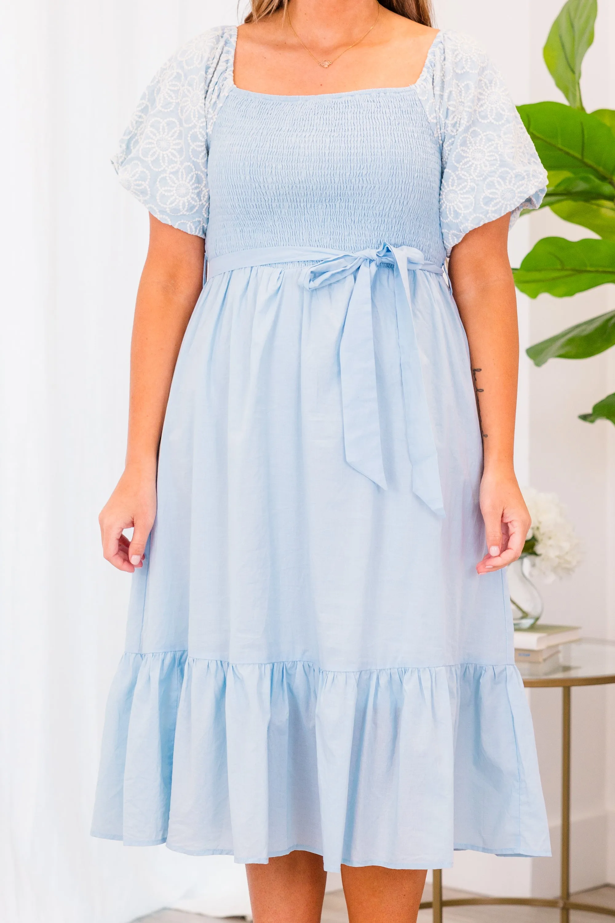 Cherished Moment Dress, Light Blue