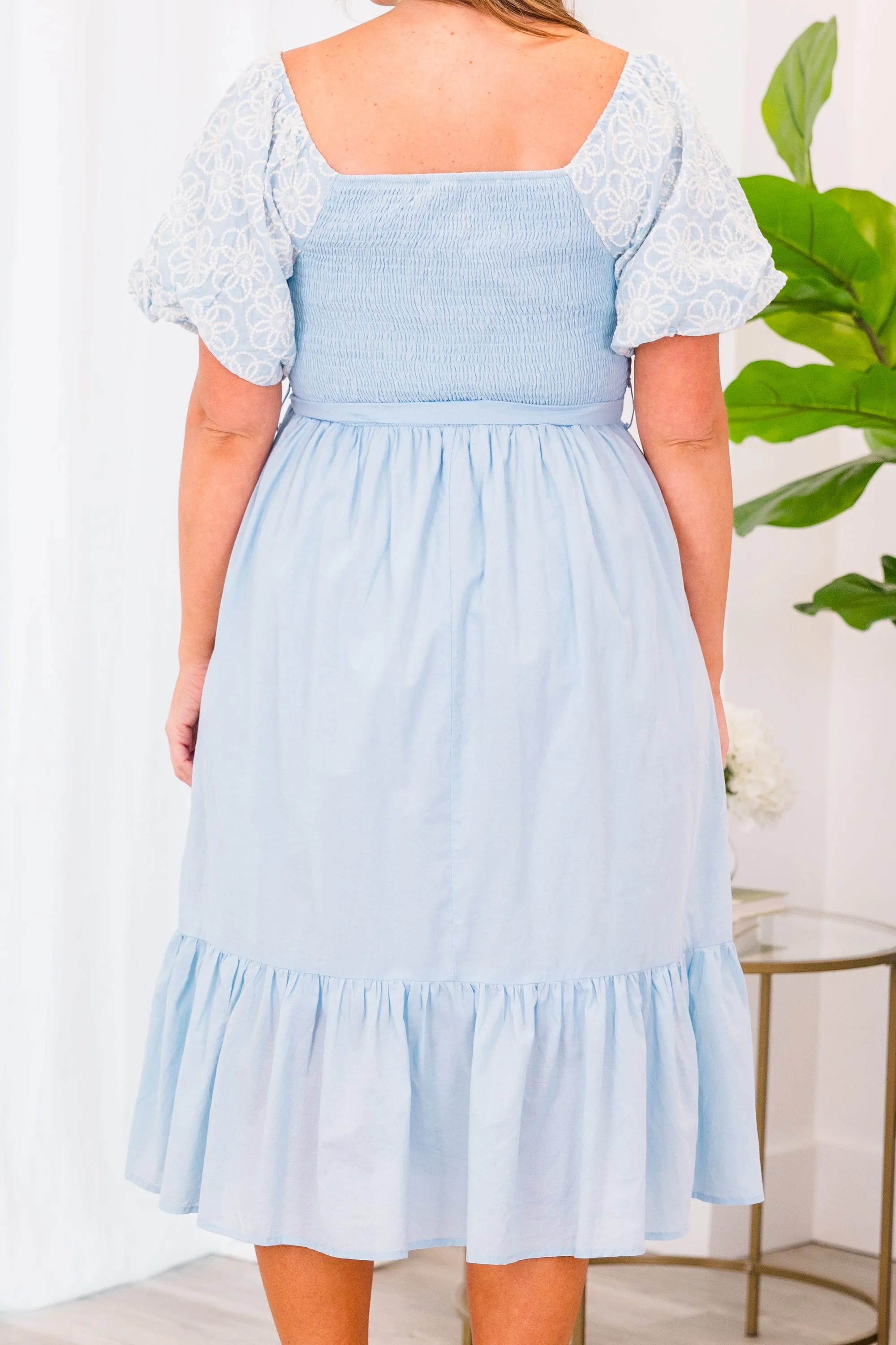 Cherished Moment Dress, Light Blue