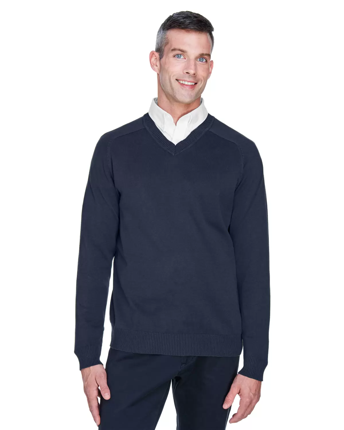 D475 Devon & Jones Men's V-Neck Sweater SKU: D475