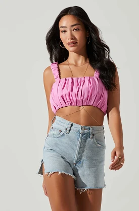 Daija Square Neck Crop Top