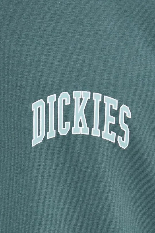 Dickies cotton t-shirt AITKIN CHEST TEE SS men’s blue color with a print DK0A4Y8O