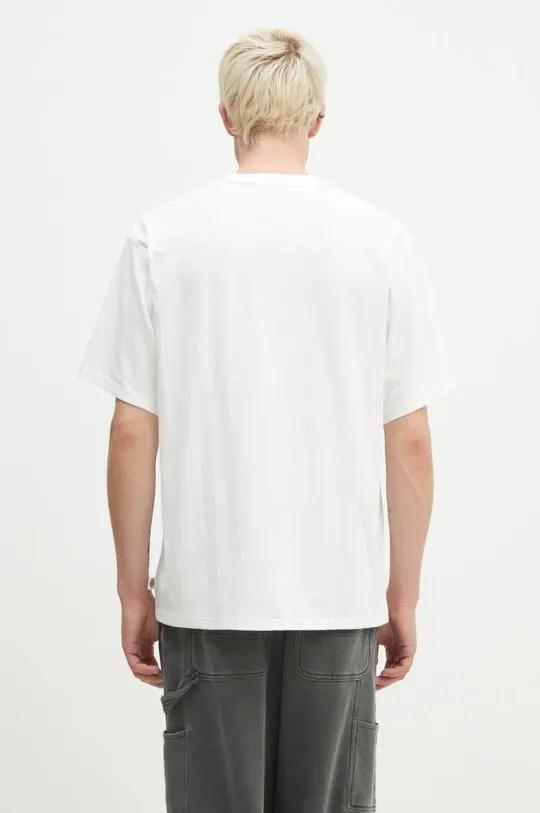 Dickies cotton t-shirt Clancy Heavyweight Tee men’s white color with a print DK0A4Z4L