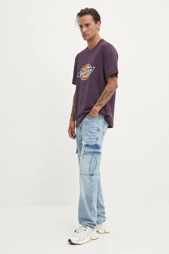 Dickies t-shirt violet color with a print