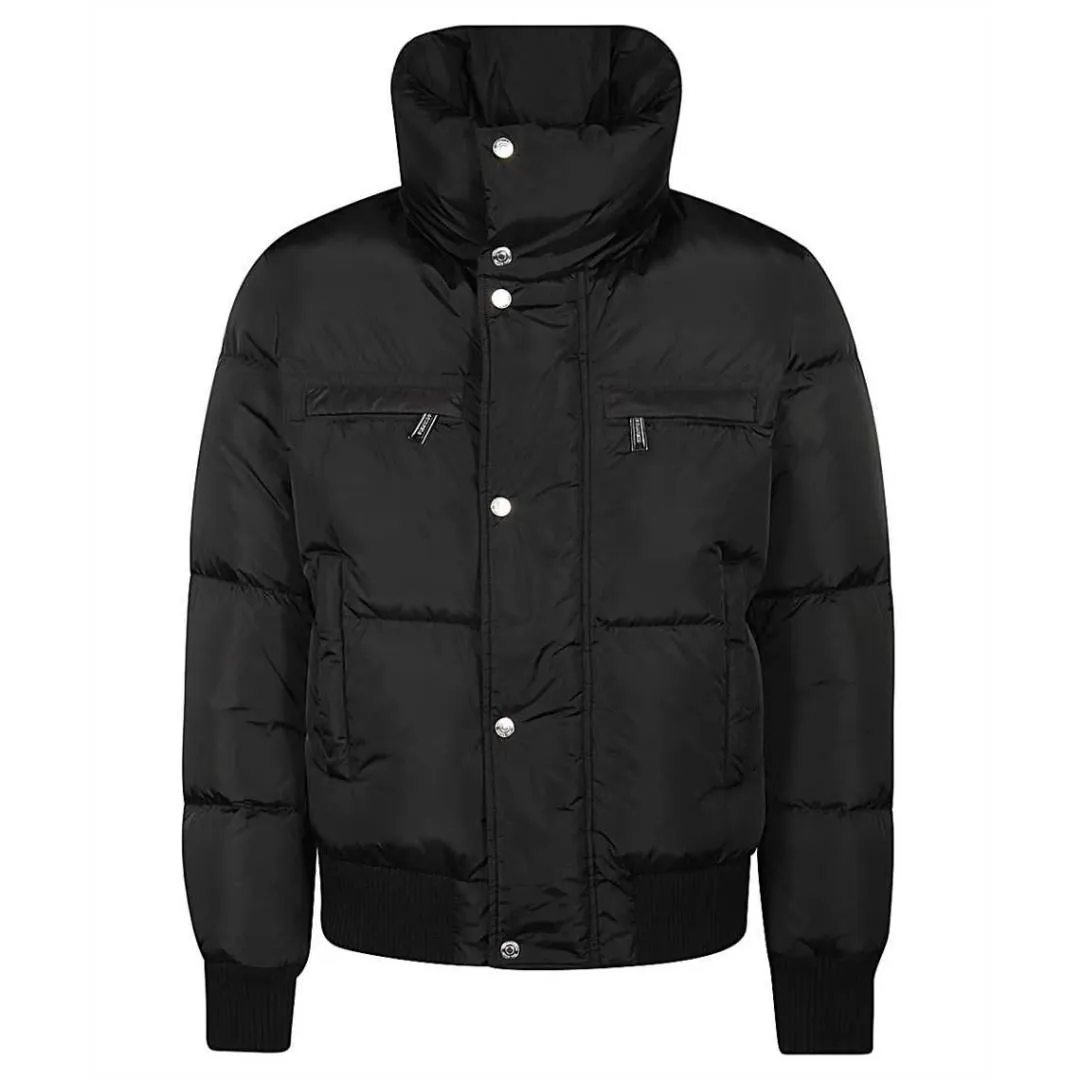 Dsquared2 Neck Logo Black Down Jacket