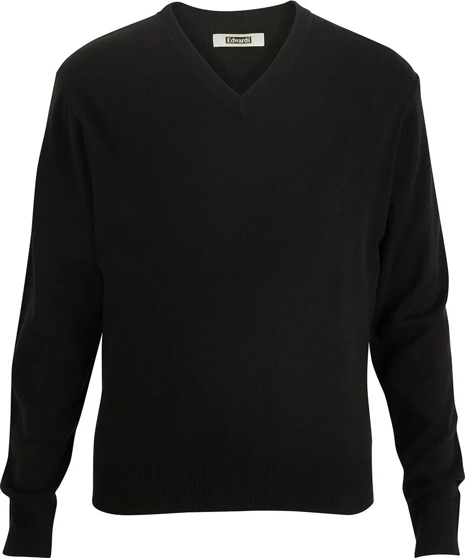 Edwards V Neck Sweater Interlock Acrylic