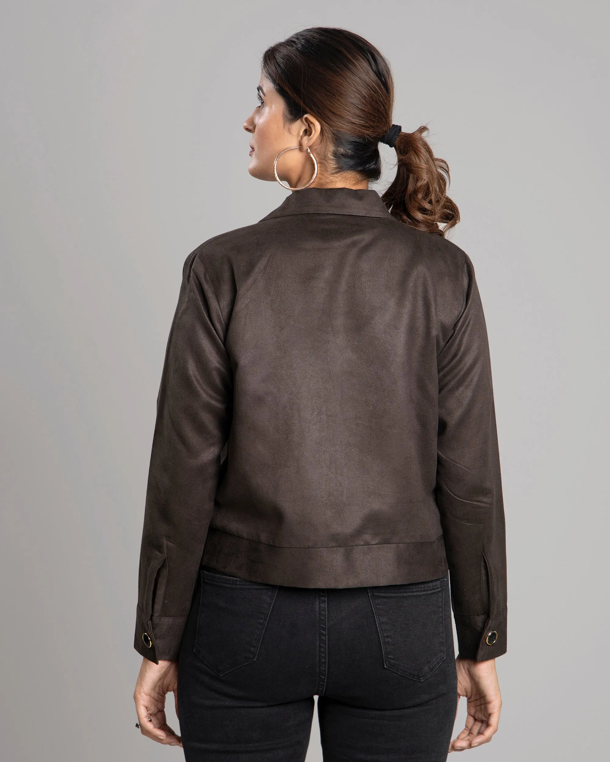 Exclusive Luxurious Suede Jacket For Women