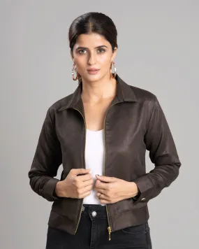 Exclusive Luxurious Suede Jacket For Women