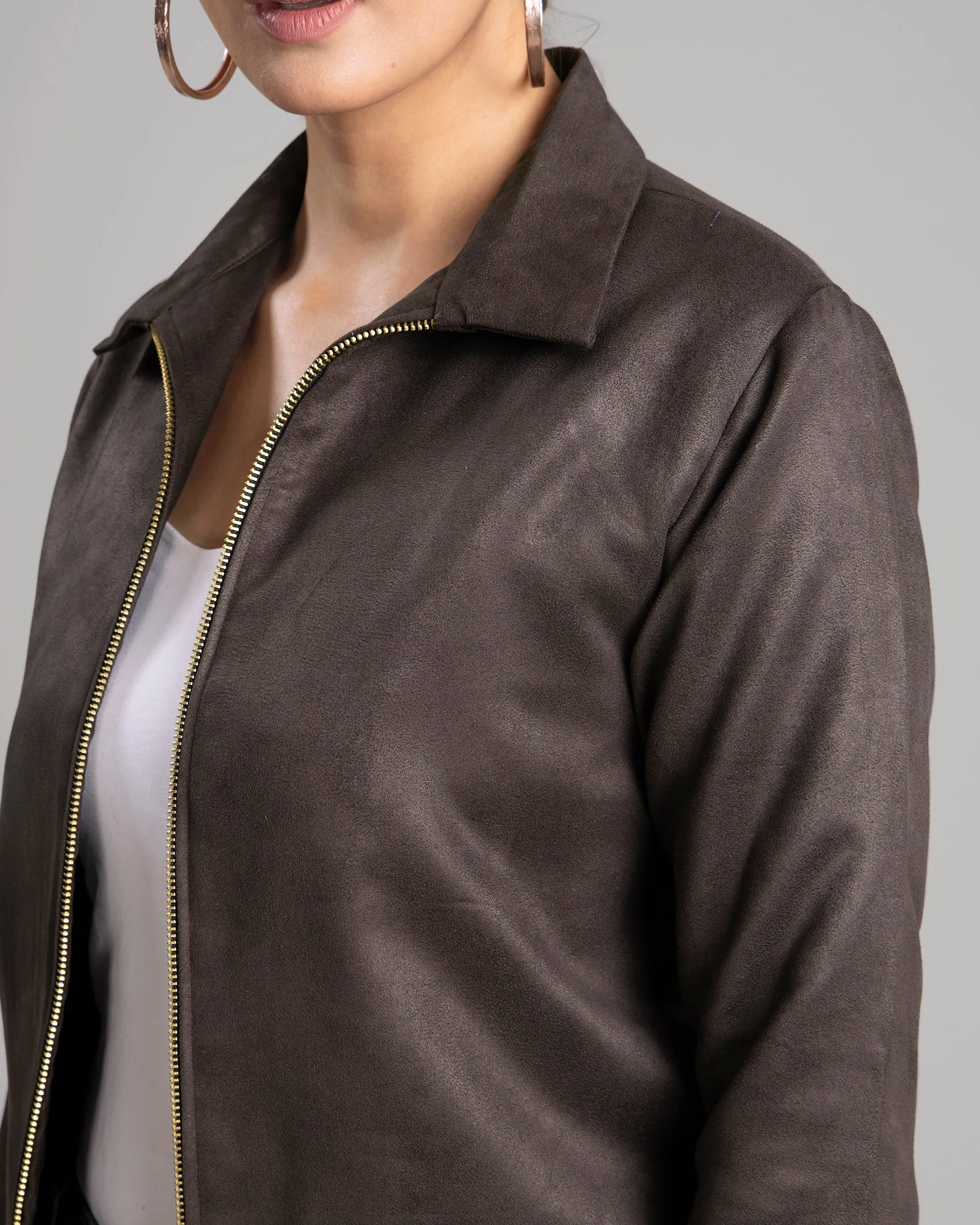 Exclusive Luxurious Suede Jacket For Women