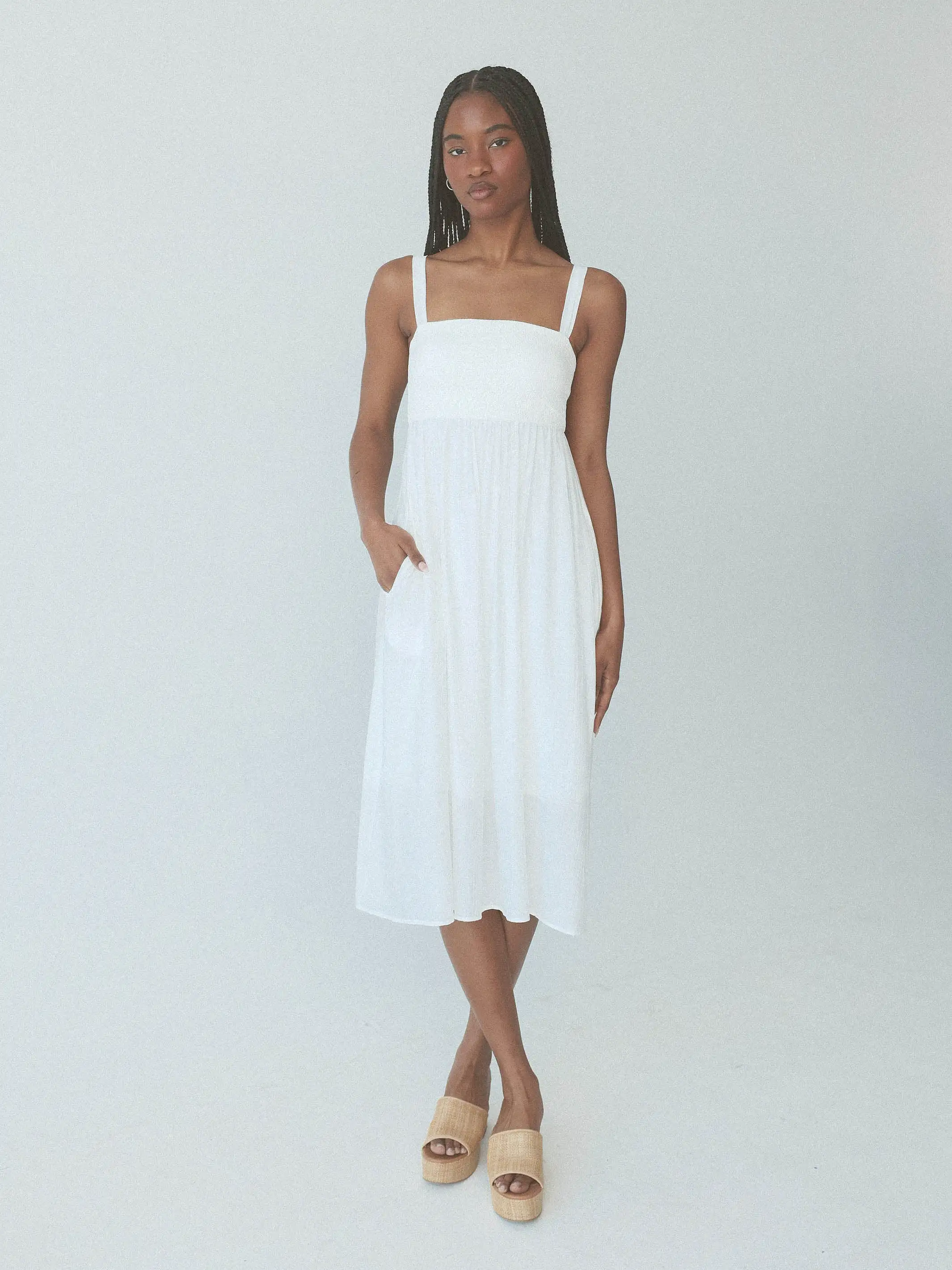 Flowy Tank Midi Brami Dress