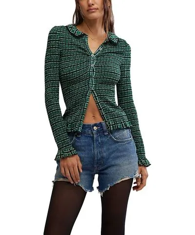 Free People Caught a Feeling Cardi Shirt