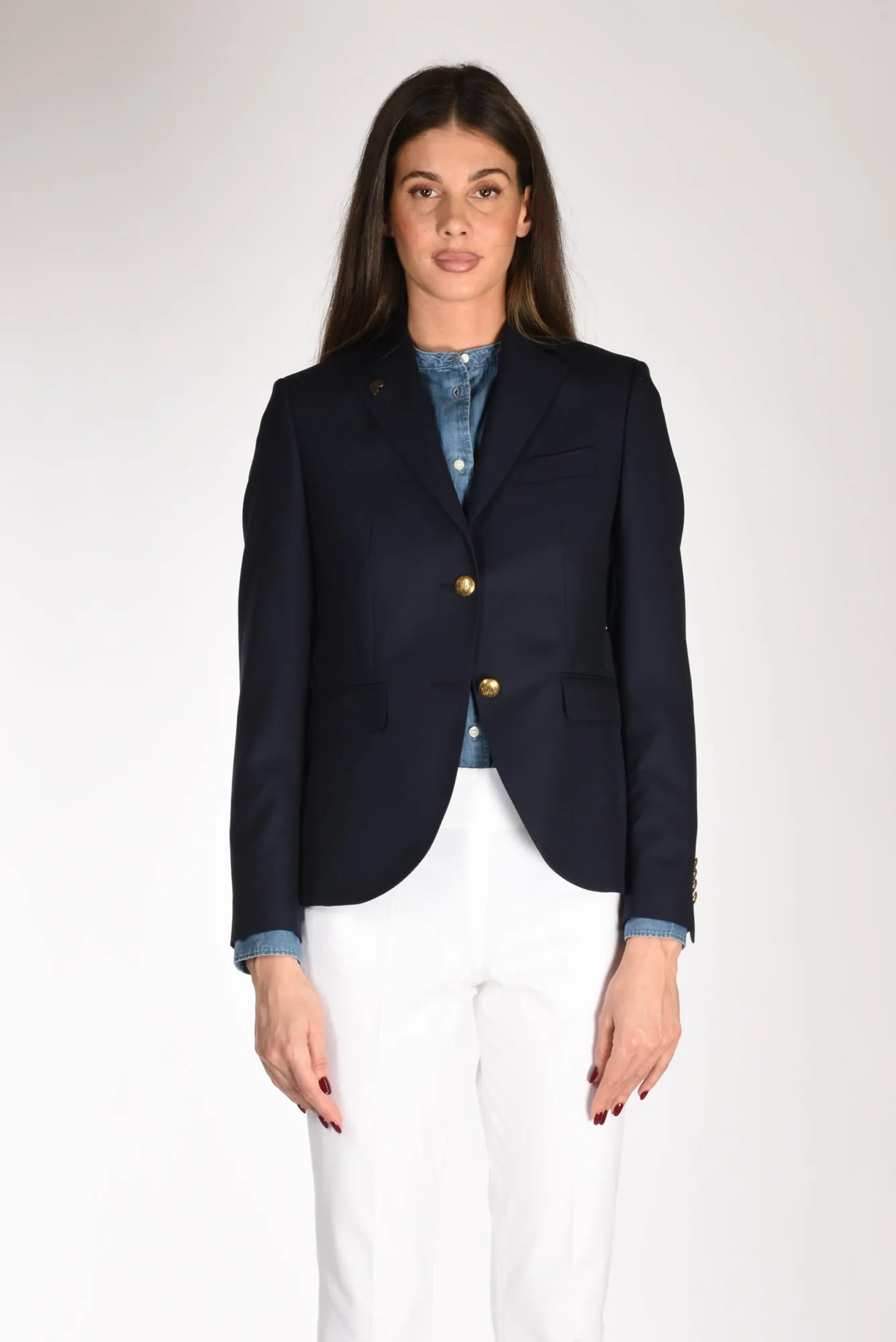 Gabriele Pasini Blazer Monopetto Blu Donna