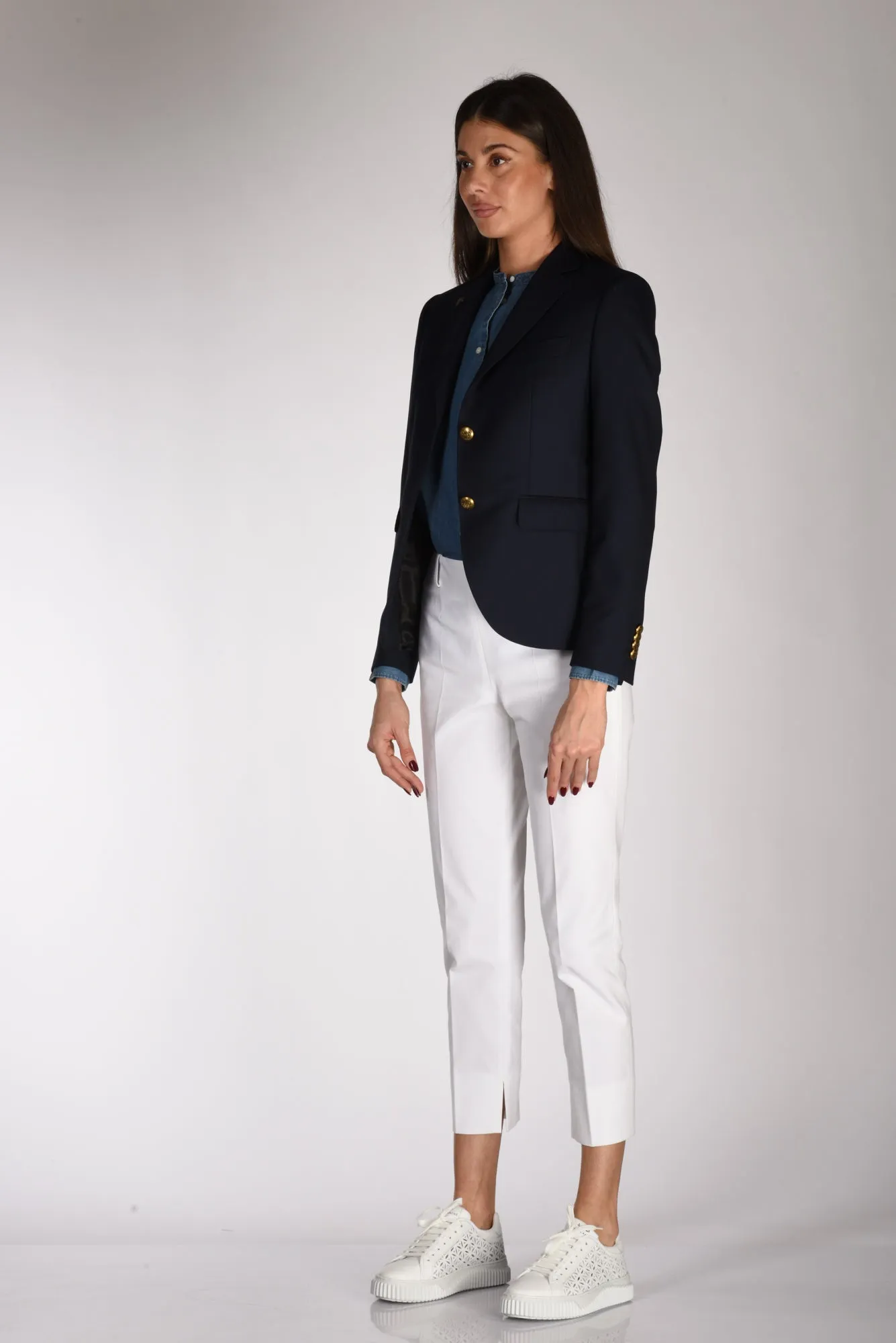 Gabriele Pasini Blazer Monopetto Blu Donna