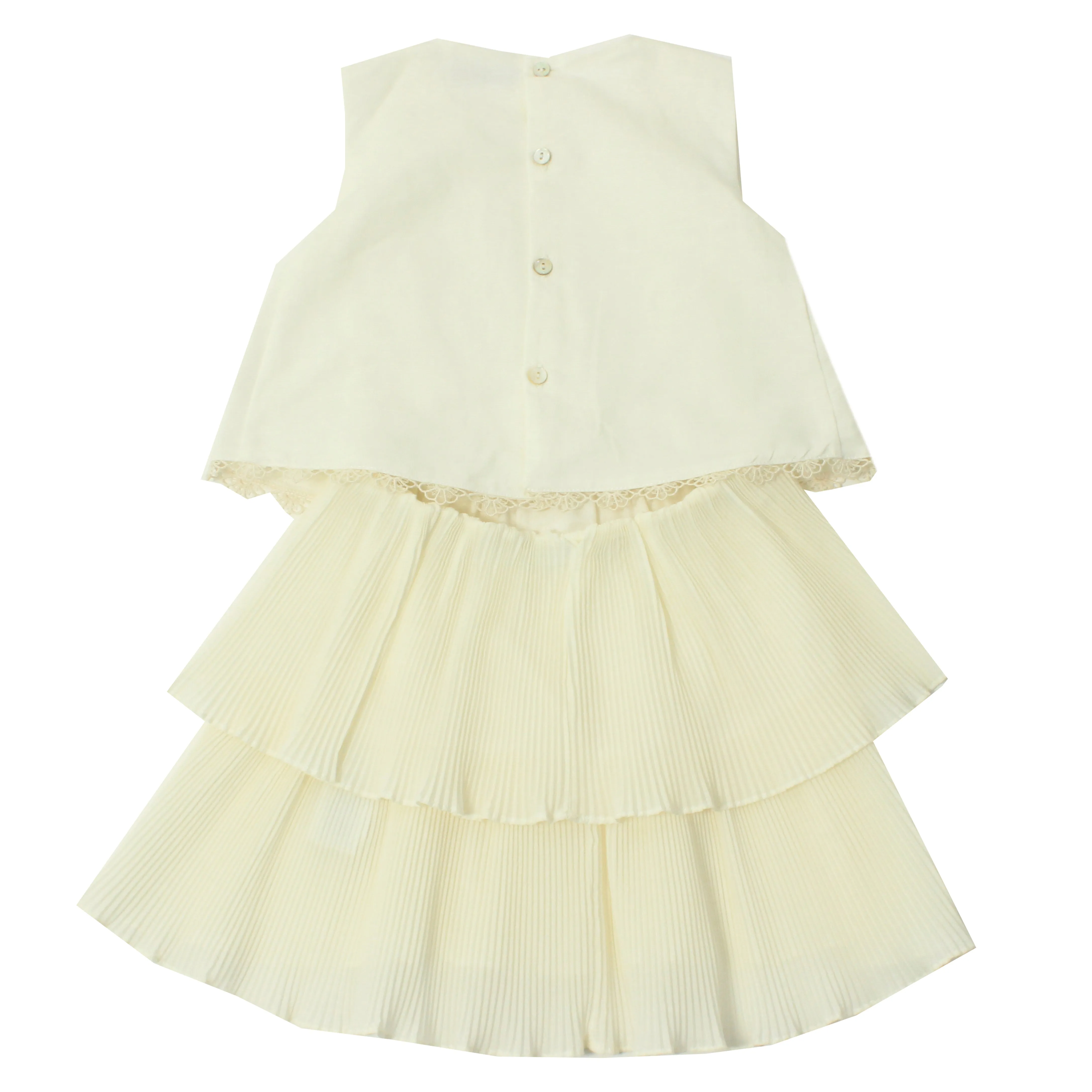 Girls Dress - Crème