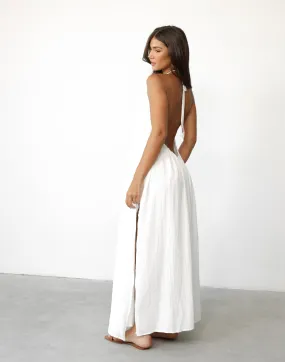 Golden Hour Maxi Dress (White)