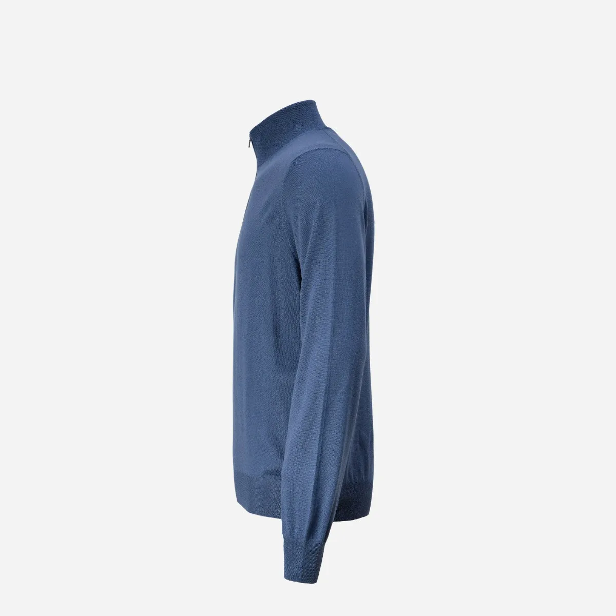 GRAN SASSO   Cashmere Mock Zip Sweater 