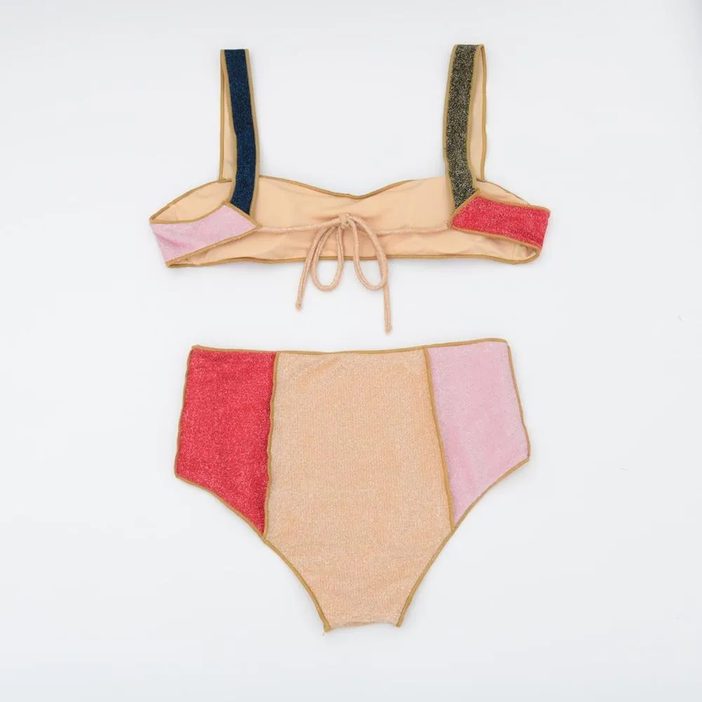 Harriet High Waist Patchwork Bikini