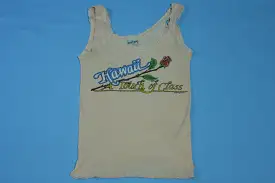 Hawaii Surf A Touch Of Class Made in USA Vintage 80's Sportique Tank Top Shirt