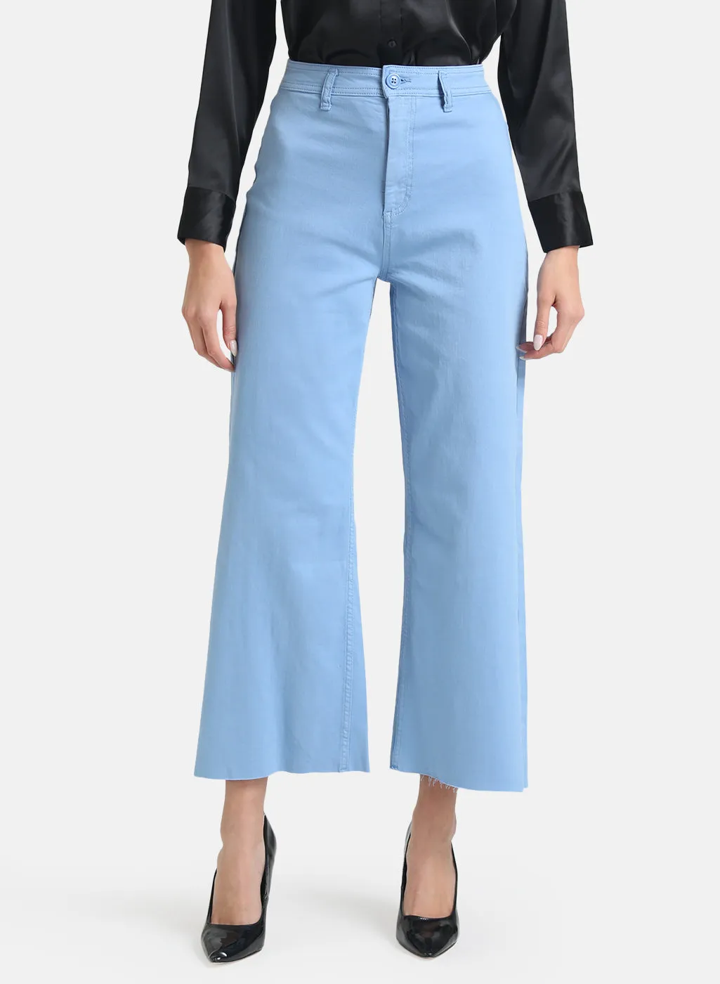 High Waist Wide Leg Denim