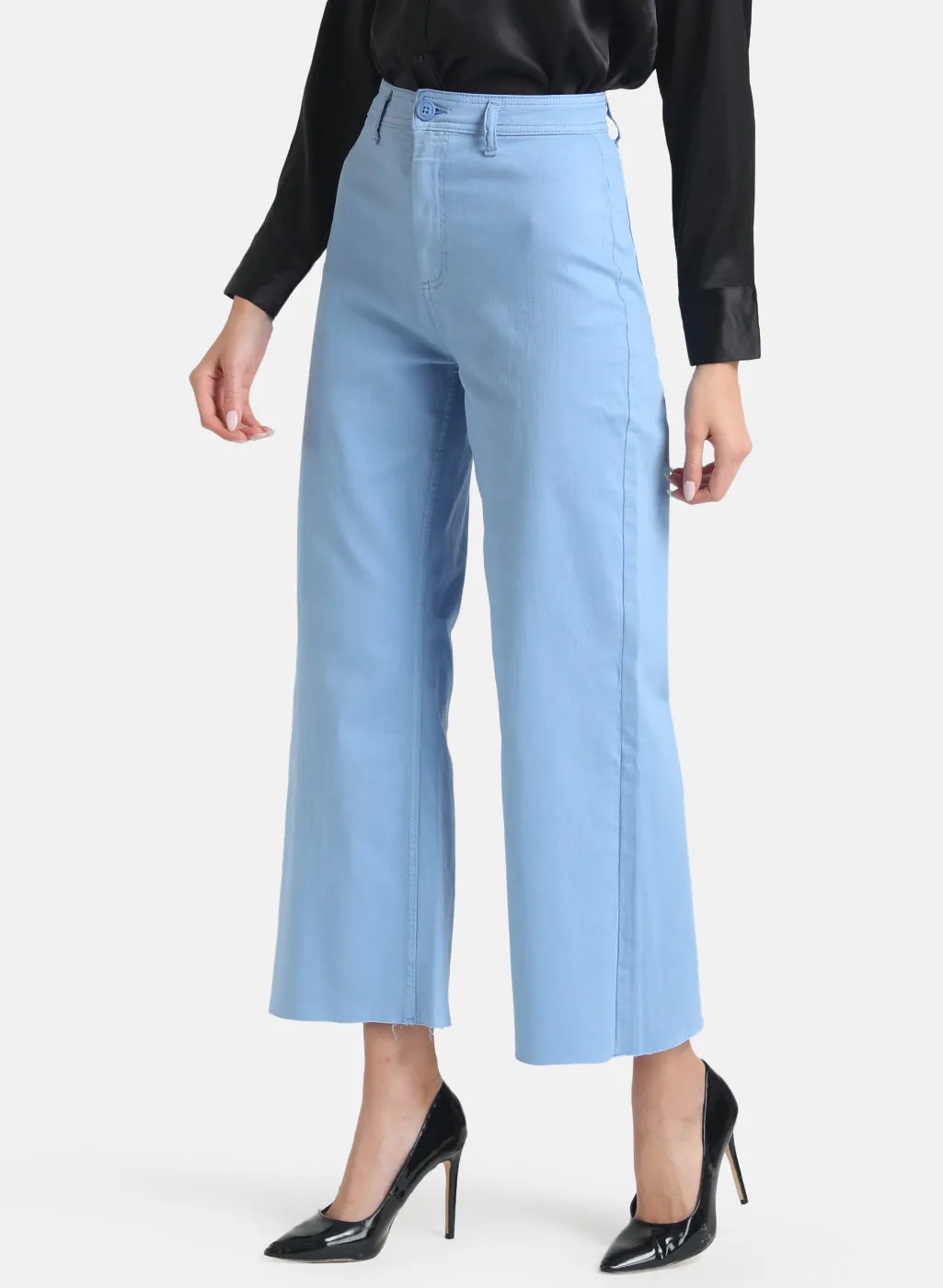 High Waist Wide Leg Denim