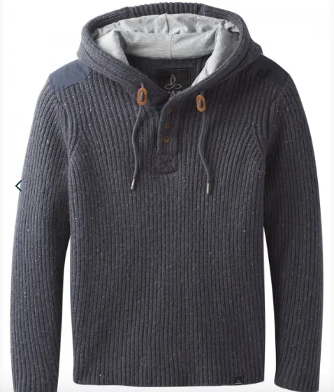 Hooded Henley Sweater