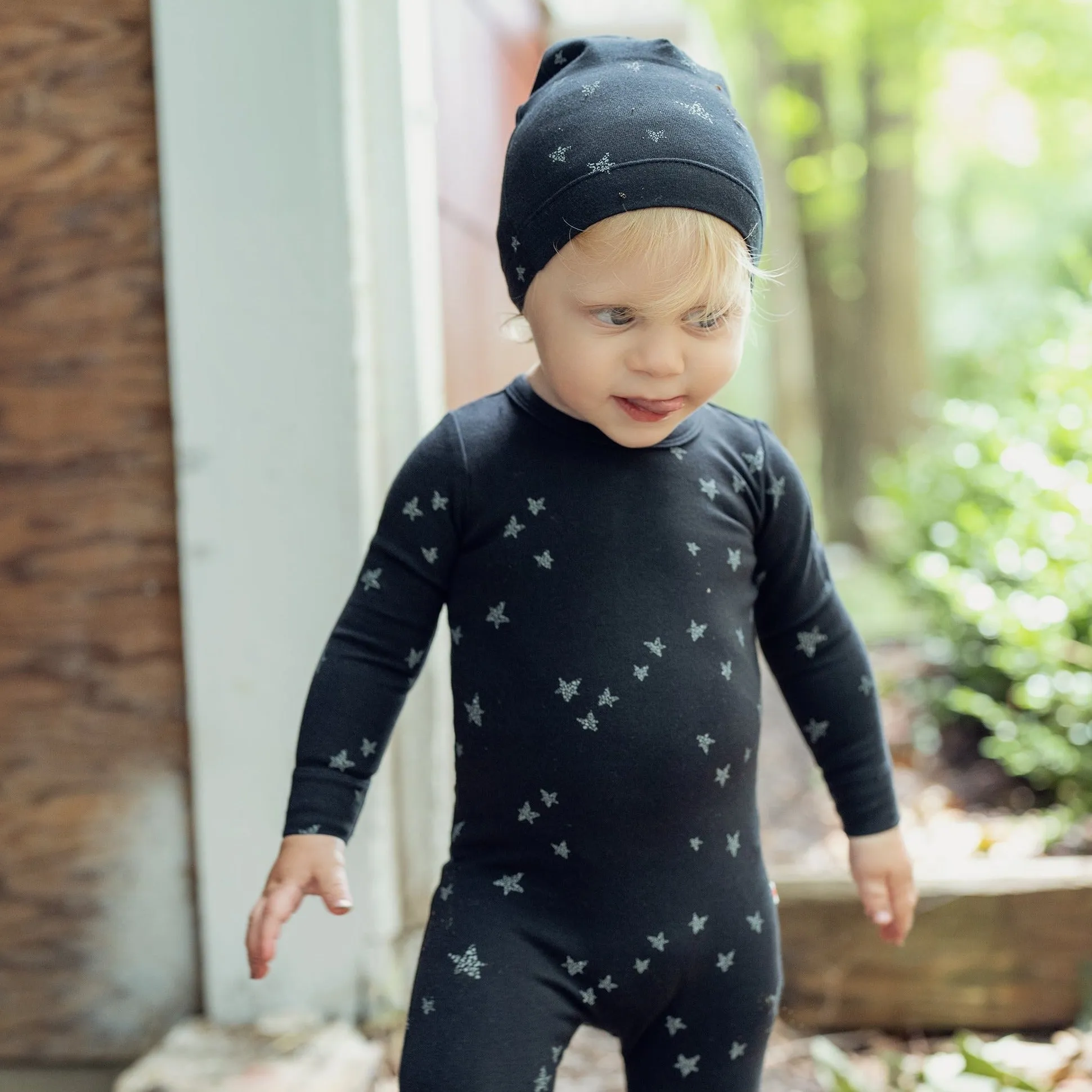 Hopscotch Black Star Layette Set