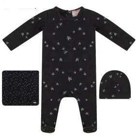 Hopscotch Black Star Layette Set