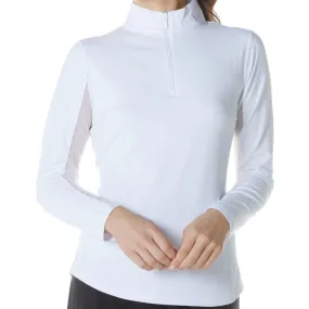 IBKUL Mock Long Sleeve White