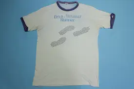 I'm A Natural Runner Paper Thin Distressed Vintage 70's Hanes Single Stitch RingerT-Shirt