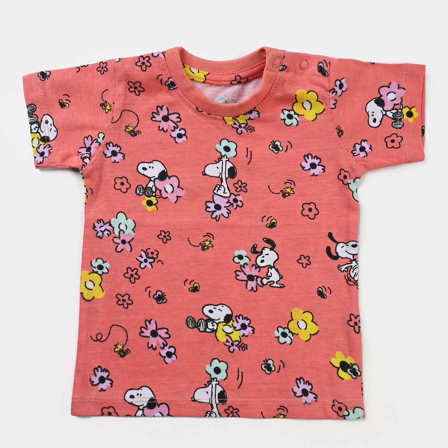 Infant Girls Cotton Jersey T-Shirt -P.Nectar