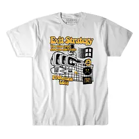 ITS A VERB TEE WHITE/YELLOW