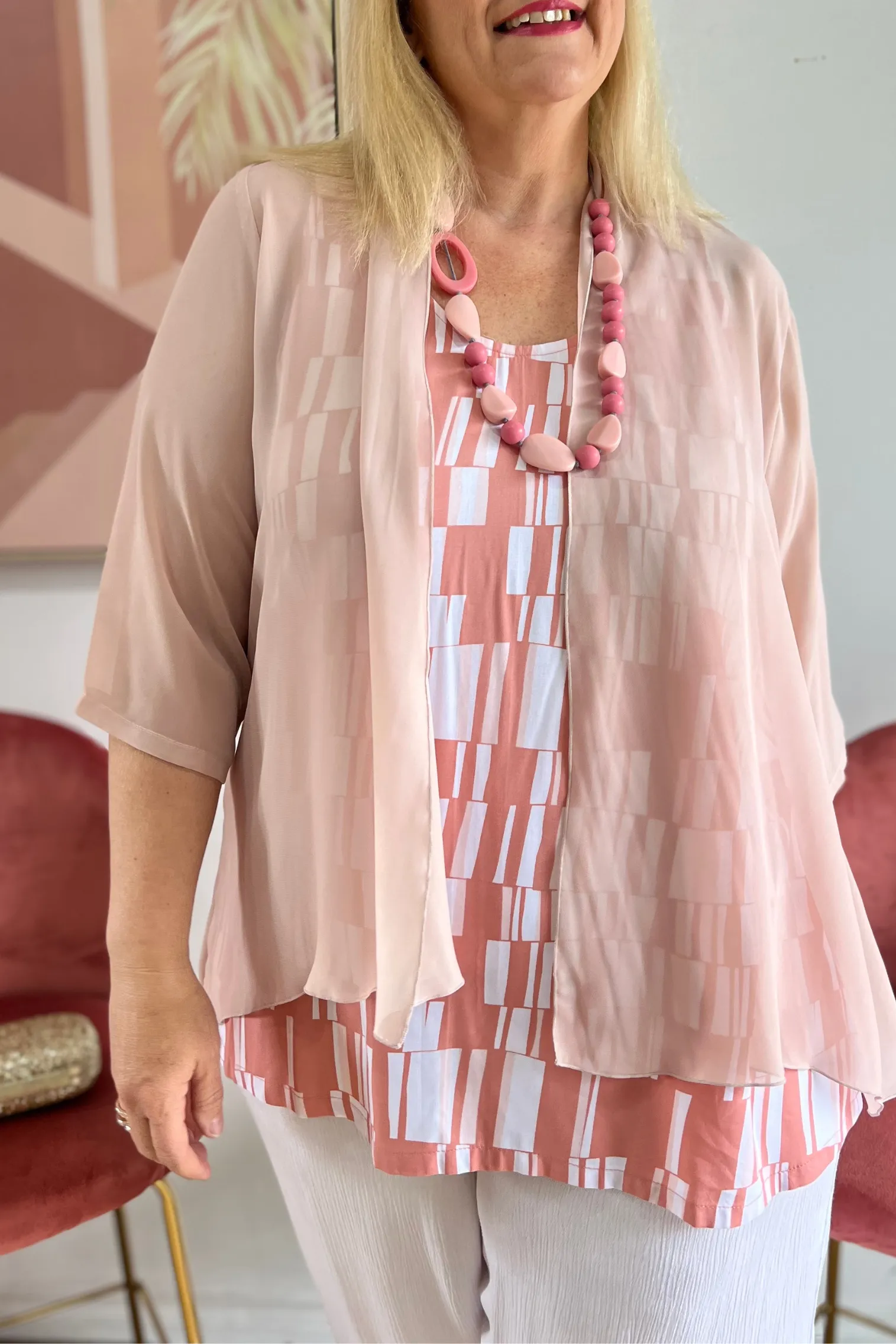 Jacket Candy - Blush Sheer