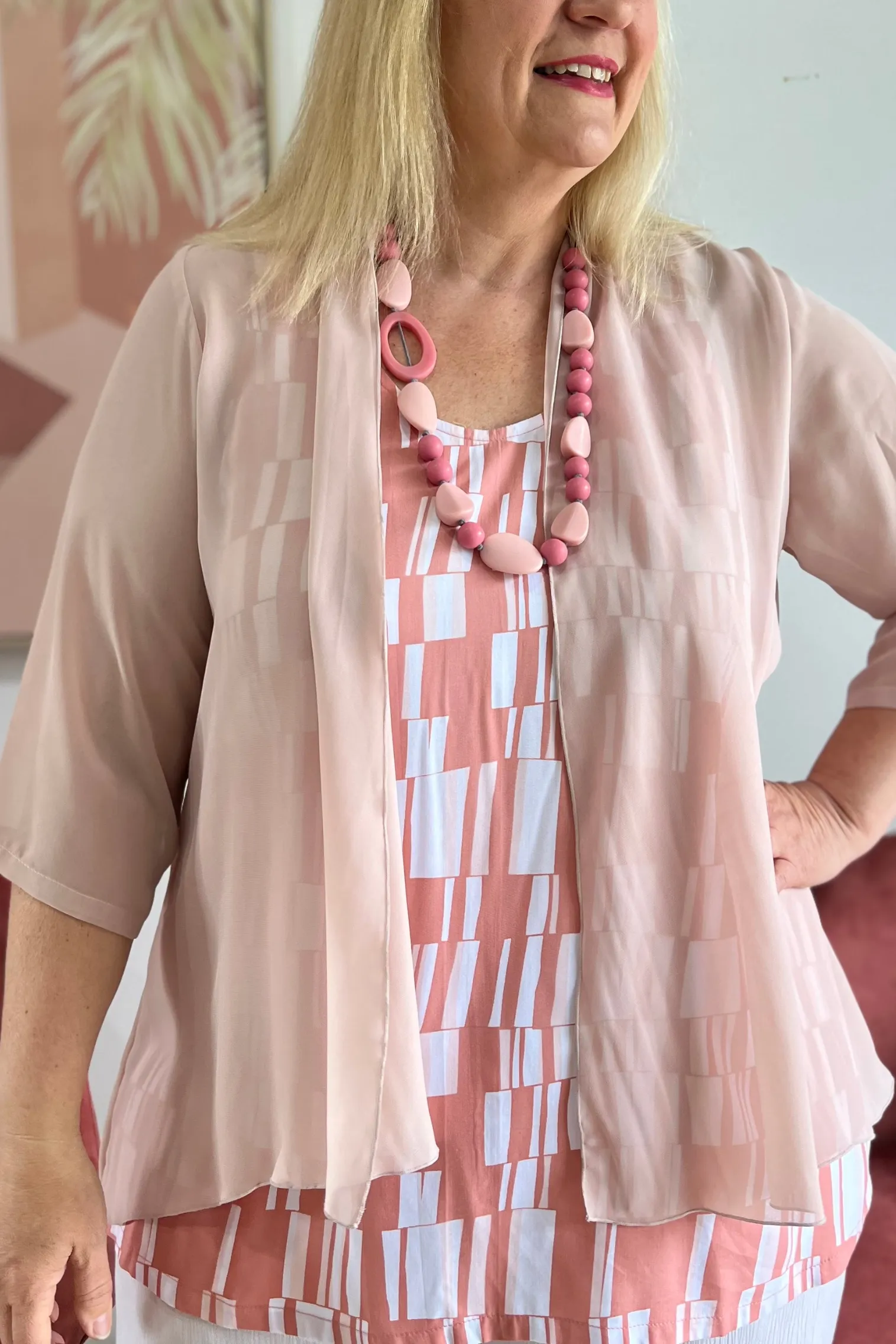 Jacket Candy - Blush Sheer