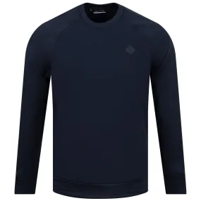 Keith Jersey Crew Neck Navy Melange - SS23